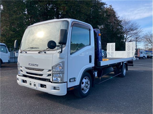 Isuzu Elf Truck 3t Load Vehicle Carrier Super Long Wide Low Floor MT6