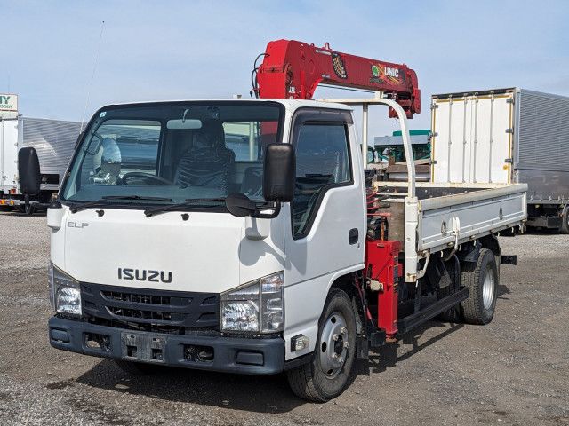 Isuzu Elf 3-stage Crane, Power Gate 2WD