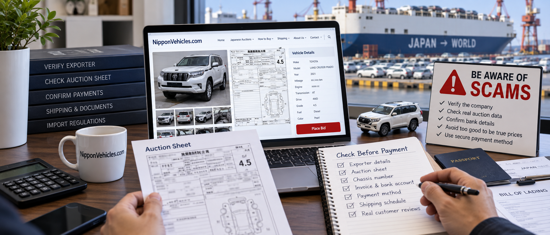 How to avoid Japanese used car export scams before importing from Japan