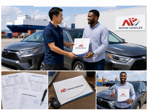 Export documents and vehicle arrival
